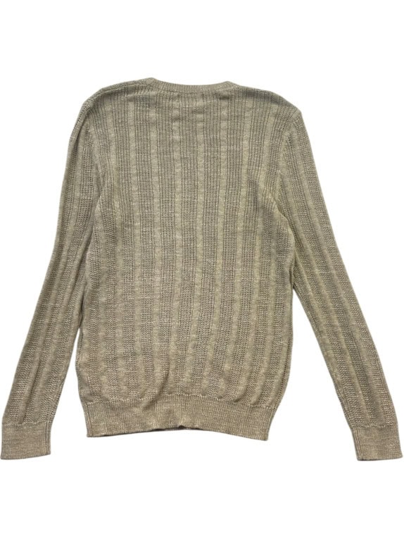 TOMMY HILFIGER MAGLIONE IN MAGLIA MINIMAL BEIGE UOMO PRE OWNED M