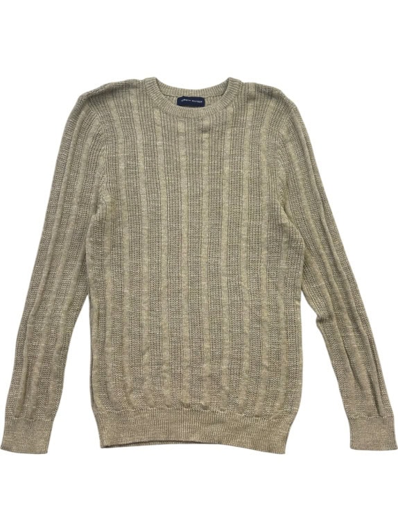 TOMMY HILFIGER MAGLIONE IN MAGLIA MINIMAL BEIGE UOMO PRE OWNED M