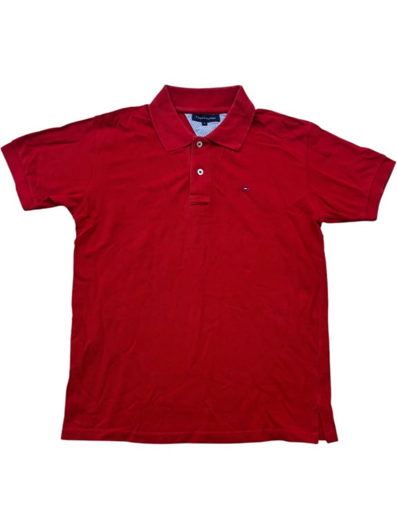 TOMMY HILFIGER POLO CLASSIC ROSSO UOMO PRE OWNED M