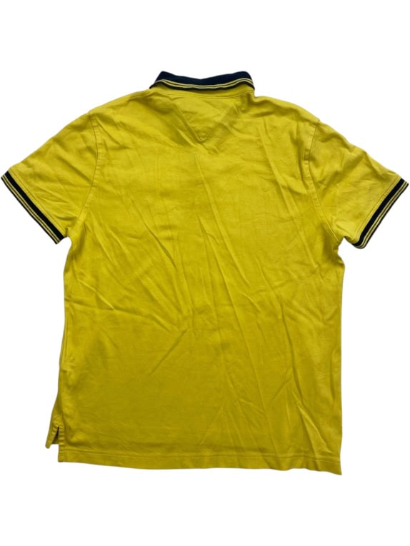 Tommy Hilfiger Polo Custom Fit Κίτρινο Ανδρικό S