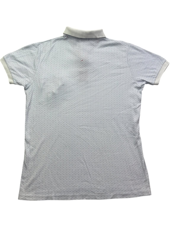 TOMMY HILFIGER POLO MINIMAL OFF WHITE UOMO PRE OWNED XL