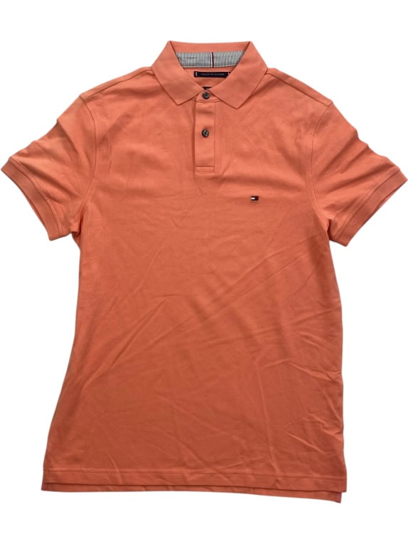 Tommy Hilfiger Polo Μπλούζα 1985 Regular Fit Logo Πορτοκαλί Ανδρικό S-M