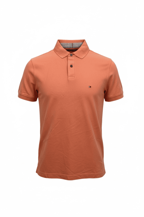 Tommy Hilfiger Polo Shirt 1985 Regular Fit Logo Orange Men’s S-M