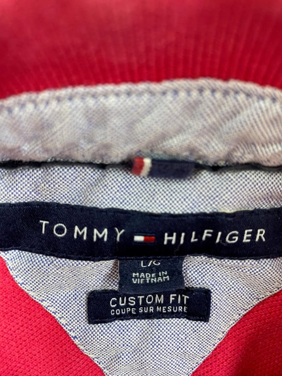 TOMMY HILFIGER Polo Μπλούζα Casual Λογότυπο Κόκκινο Ανδρικό L