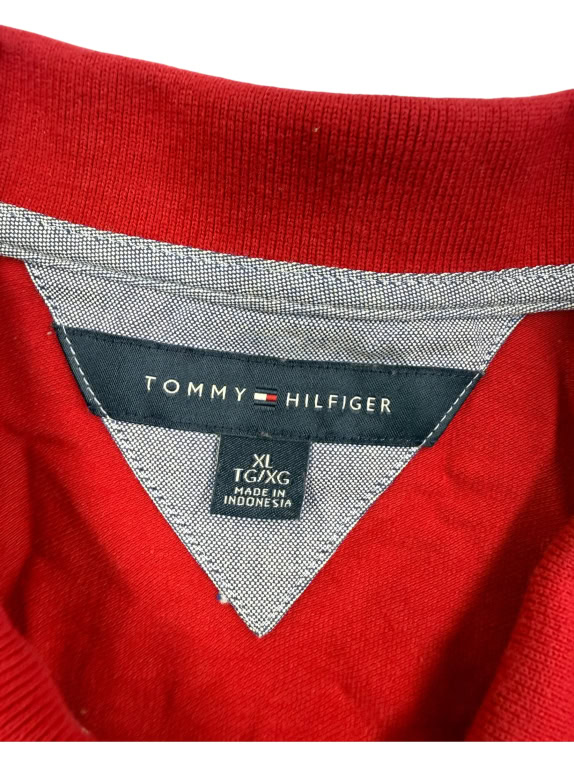 Tommy Hilfiger Polo Μπλούζα Classic Logo Κόκκινο Γυναικείο XL