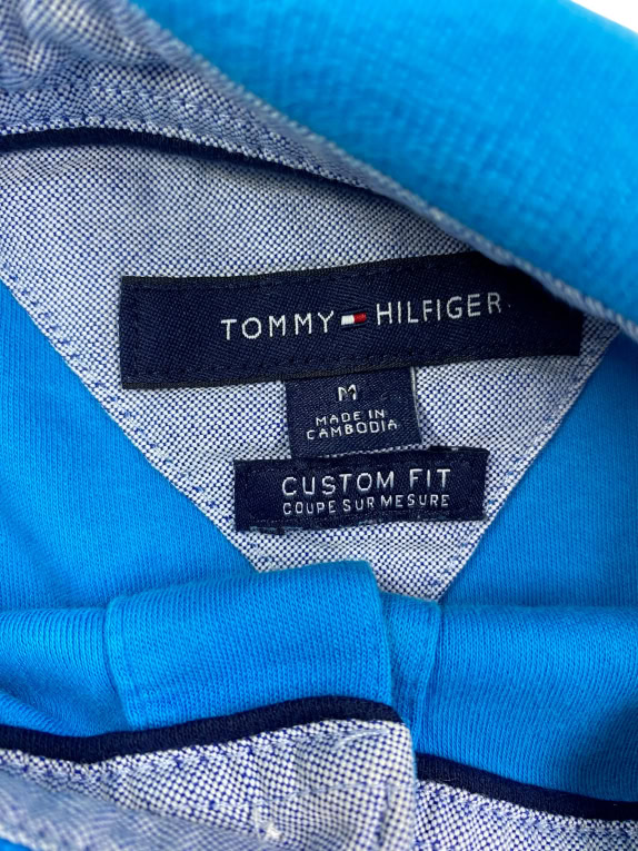 TOMMY HILFIGER Polo Μπλούζα Custom Fit Μπλε Ανδρική M