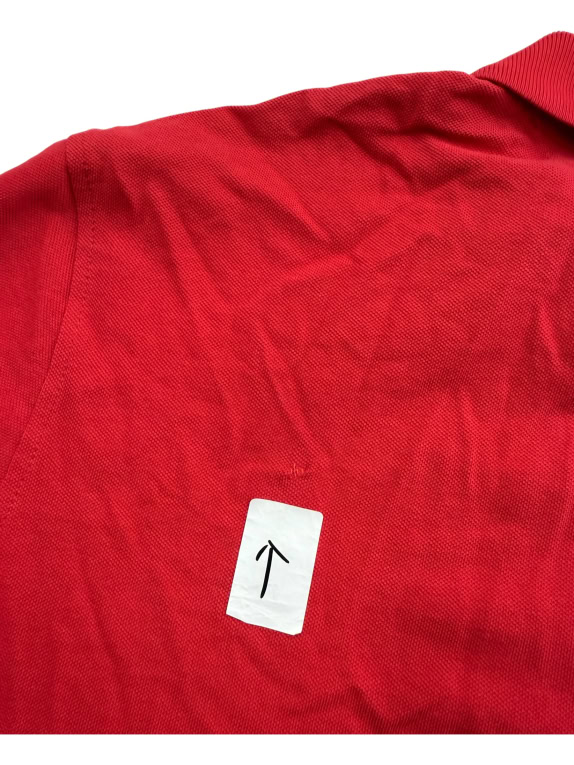 TOMMY HILFIGER Polo Μπλούζα Logo HILFIGER Κόκκινο Ανδρικό M