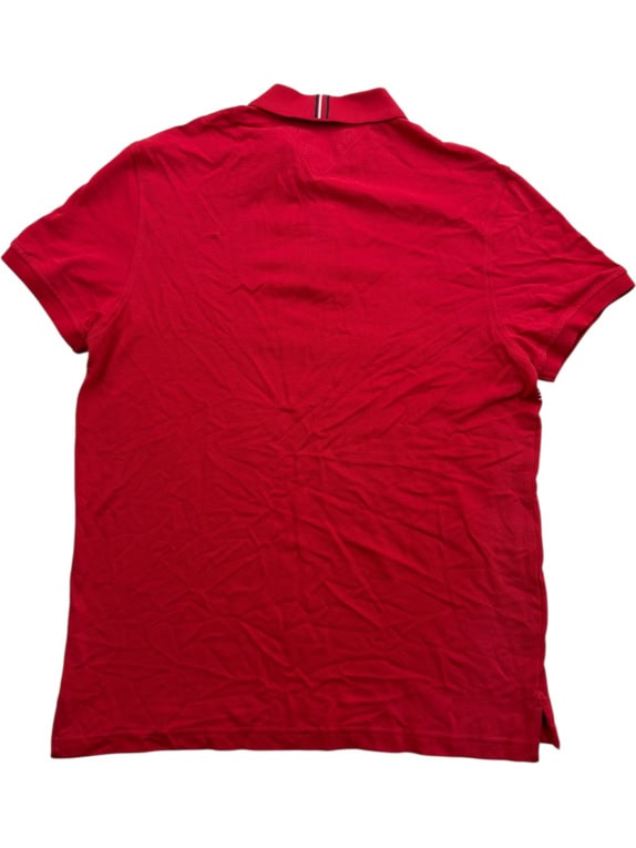 TOMMY HILFIGER Polo Μπλούζα Logo HILFIGER Κόκκινο Ανδρικό M