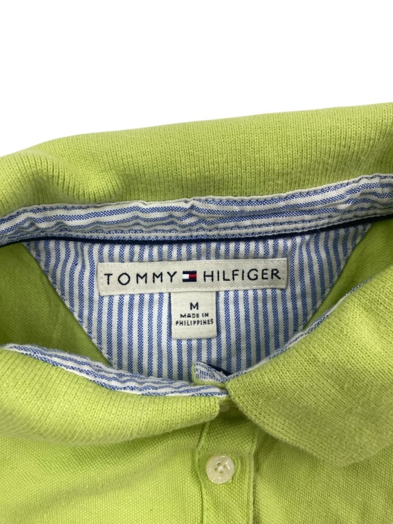 Tommy Hilfiger Polo Μπλούζα Logo Λαχανί Γυναικεία M