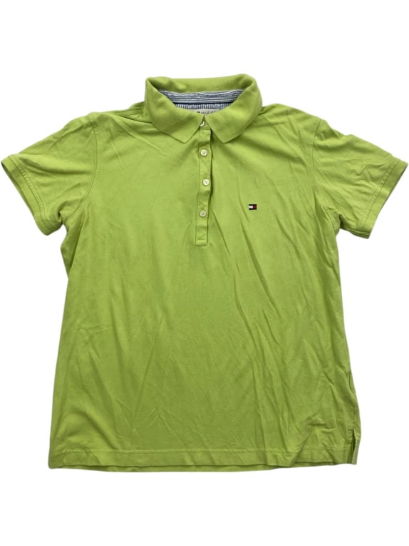 Tommy Hilfiger Polo Μπλούζα Logo Λαχανί Γυναικεία M