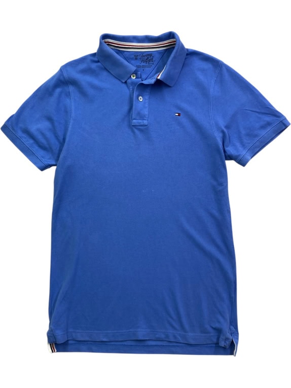 TOMMY HILFIGER Polo Shirt Logo Blue Men's M