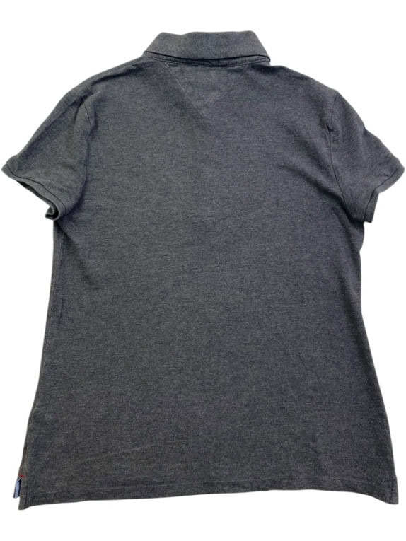 TOMMY HILFIGER ΠΟΛΟ ΜΠΛΟΥΖΑ MINIMAL CHARCOAL ΓΥΝΑΙΚΕΙΟ PRE OWNED L