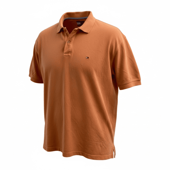 Tommy Hilfiger Polo Casual con Logo Arancione da Uomo XL