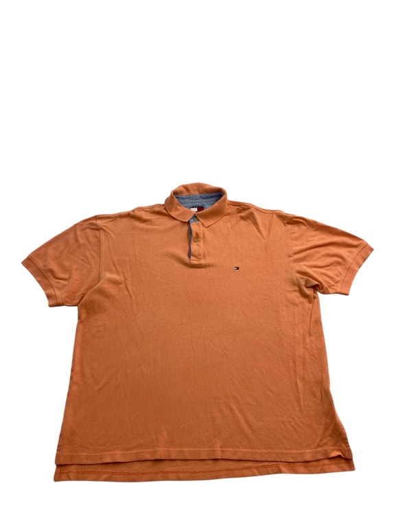 Tommy Hilfiger Polo Shirt Casual Logo Πορτοκαλί Ανδρικό XL