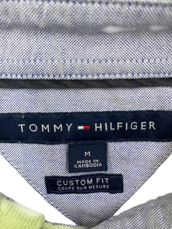 Tommy Hilfiger Polo Shirt Classic Custom Fit Πράσινο Ανδρικό M