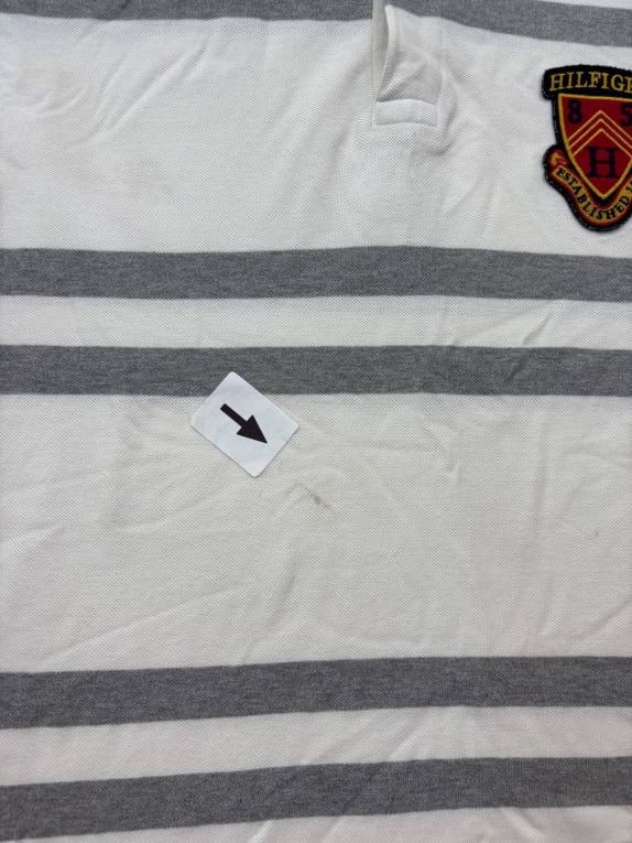 TOMMY HILFIGER POLO SHIRT CLASSIC OFF WHITE ΑΝΤΡΙΚΟ PRE OWNED XL