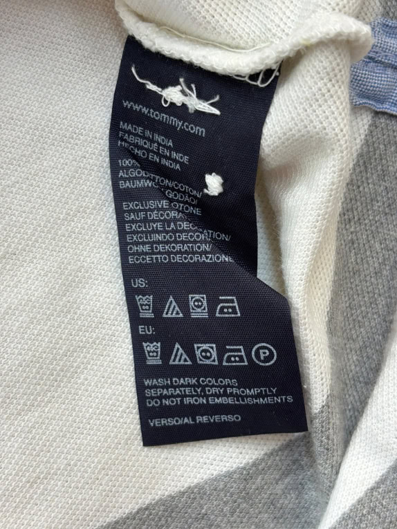 TOMMY HILFIGER POLO SHIRT CLASSIC OFF WHITE ΑΝΤΡΙΚΟ PRE OWNED XL