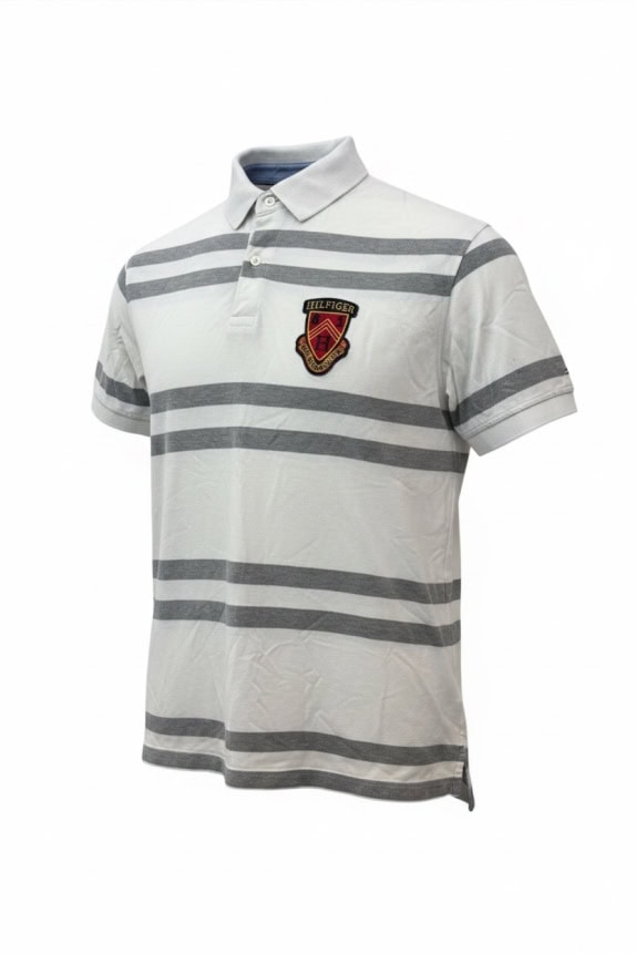 TOMMY HILFIGER POLO SHIRT CLASSIC OFF WHITE ΑΝΤΡΙΚΟ PRE OWNED XL