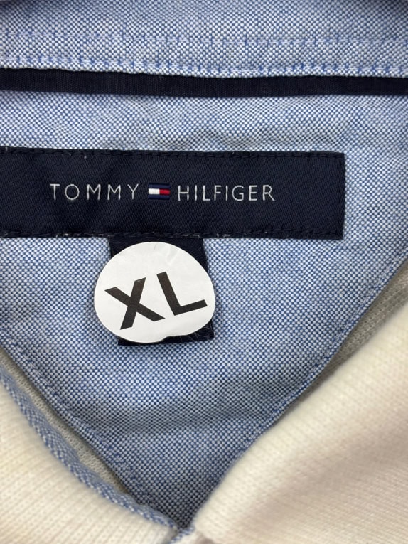 TOMMY HILFIGER POLO SHIRT CLASSIC OFF WHITE ΑΝΤΡΙΚΟ PRE OWNED XL