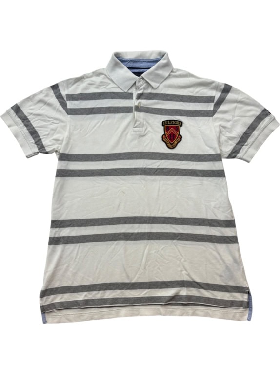 TOMMY HILFIGER POLO SHIRT CLASSIC OFF WHITE ΑΝΤΡΙΚΟ PRE OWNED XL