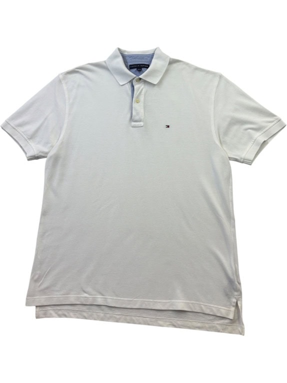 TOMMY HILFIGER POLO SHIRT CLASSIC OFF WHITE UOMO PRE OWNED XL