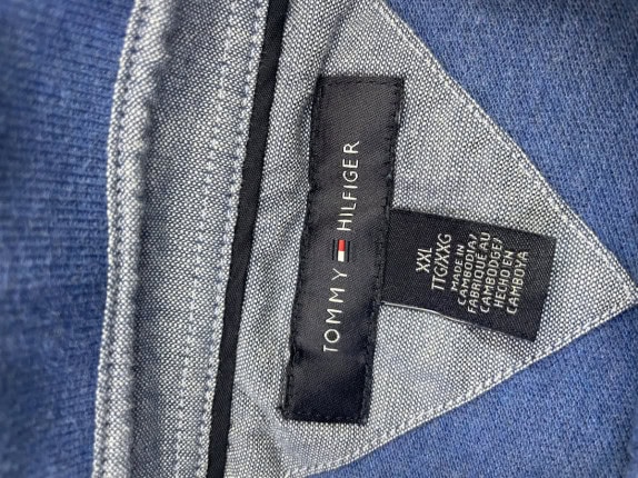 TOMMY HILFIGER POLO SHIRT MINIMAL NAVY UOMO PRE OWNED XL