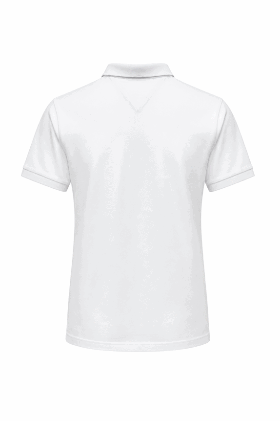 TOMMY HILFIGER POLO SHIRT MINIMAL WHITE MEN PRE OWNED L