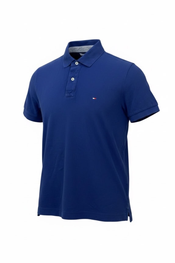 Tommy Hilfiger Polo Shirt Blue Custom Fit Unisex