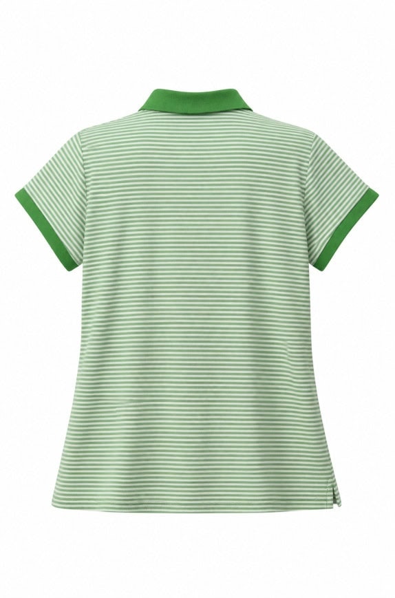 TOMMY HILFIGER POLO SHIRT STRIPED GREEN ΓΥΝΑΙΚΕΙΟ PRE OWNED M
