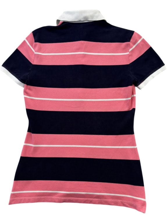 TOMMY HILFIGER POLO SHIRT STRIPED ΡΟΖ ΓΥΝΑΙΚΕΙΟ PRE OWNED