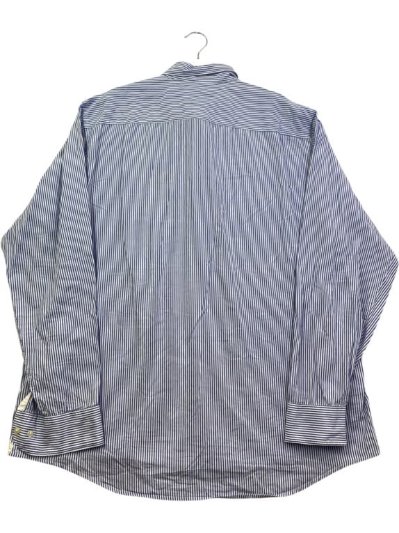 TOMMY HILFIGER ΠΟΥΚΑΜΙΣΟ BUTTON DOWN CLASSIC ΜΠΛΕ ΛΕΥΚΟ ΑΝΤΡΙΚΟ PRE OWNED XL