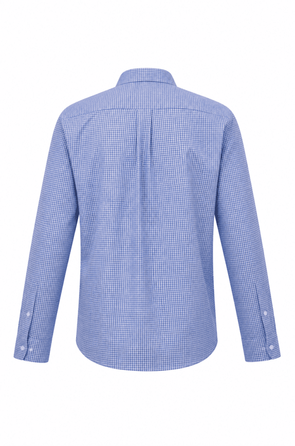 HARMONT & BLAINE ΠΟΥΚΑΜΙΣΟ BUTTON DOWN GINGHAM ΜΠΛΕ ΑΝΤΡΙΚΟ PRE OWNED XXL