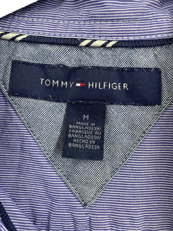 TOMMY HILFIGER CASUAL SHIRT WITH LOGO BLUE MEN'S M