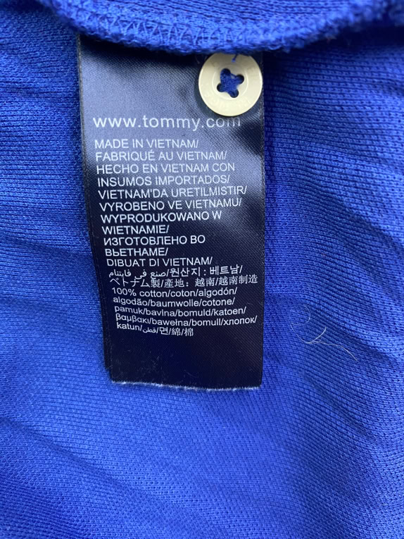 TOMMY HILFIGER CASUAL SHIRT WITH LOGO BLUE MEN'S M