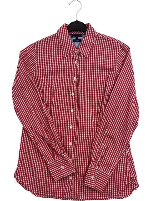 TOMMY HILFIGER CAMICIA CLASSIC ROSSO DONNA PRE OWNED S