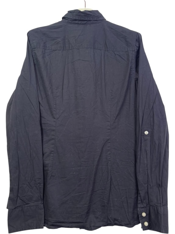 TOMMY HILFIGER CAMICIA CLASSICA NERA DA UOMO M usata