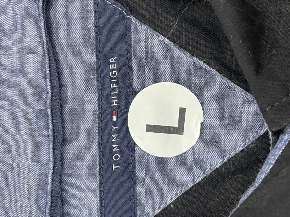 TOMMY HILFIGER ΠΟΥΚΑΜΙΣΟ CLASSIC NAVY ΑΝΤΡΙΚΟ PRE OWNED L
