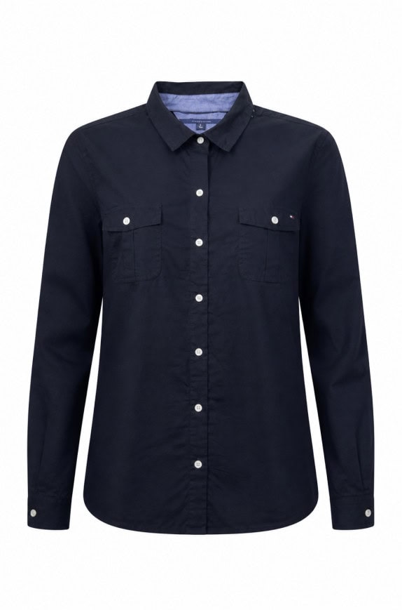 TOMMY HILFIGER ΠΟΥΚΑΜΙΣΟ CLASSIC NAVY ΑΝΤΡΙΚΟ PRE OWNED L