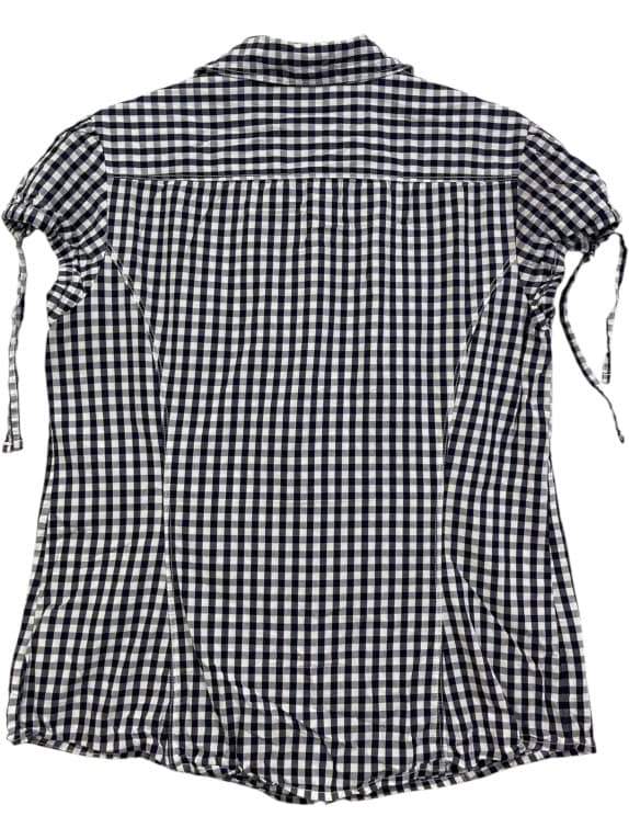 TOMMY HILFIGER Πουκάμισο Gingham Καρό Μπλε ΓΥΝΑΙΚΕΙΟ M