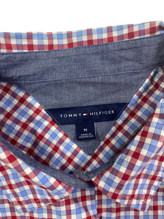 TOMMY HILFIGER Πουκάμισο Καρό Casual Logo Πολύχρωμο Ανδρικό M
