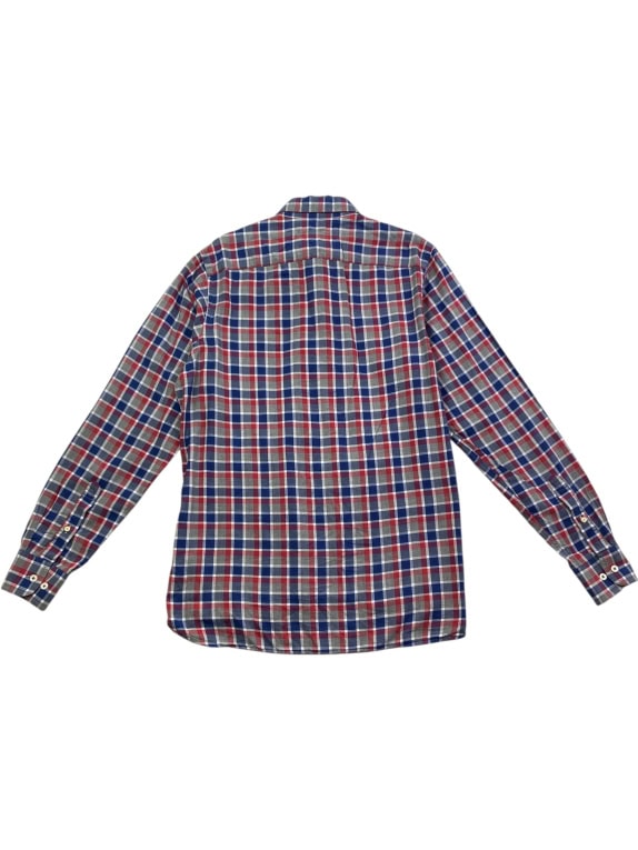 TOMMY HILFIGER Checkered Shirt Logo Multicolor Men's M