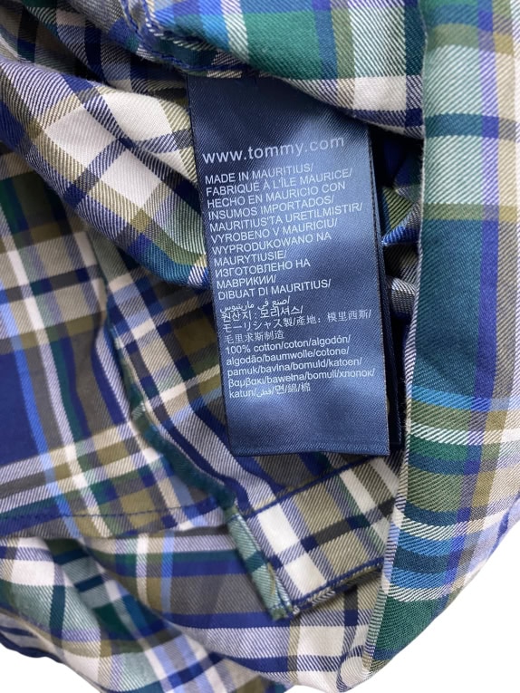 TOMMY HILFIGER Πουκάμισο Καρό Logo Πολύχρωμο Ανδρικό M