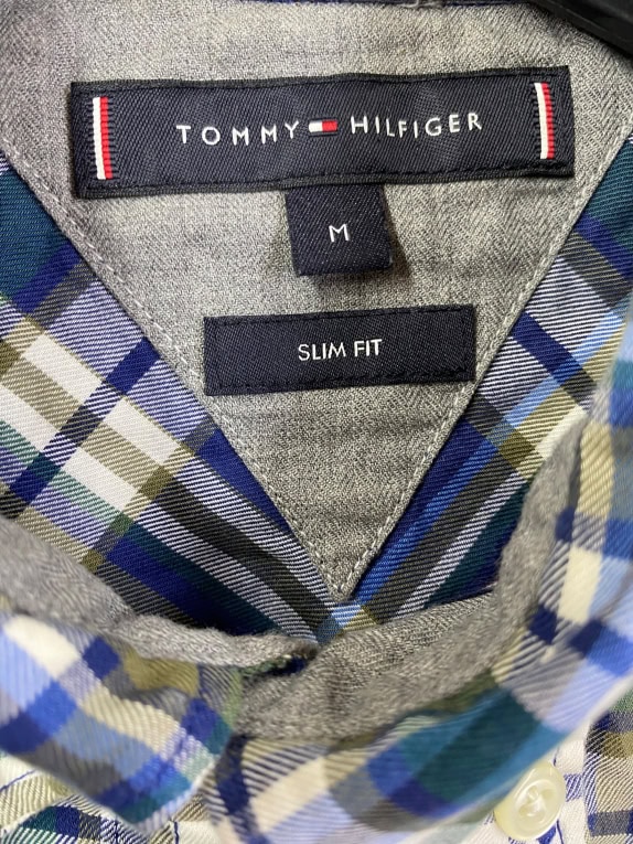 TOMMY HILFIGER Πουκάμισο Καρό Logo Πολύχρωμο Ανδρικό M