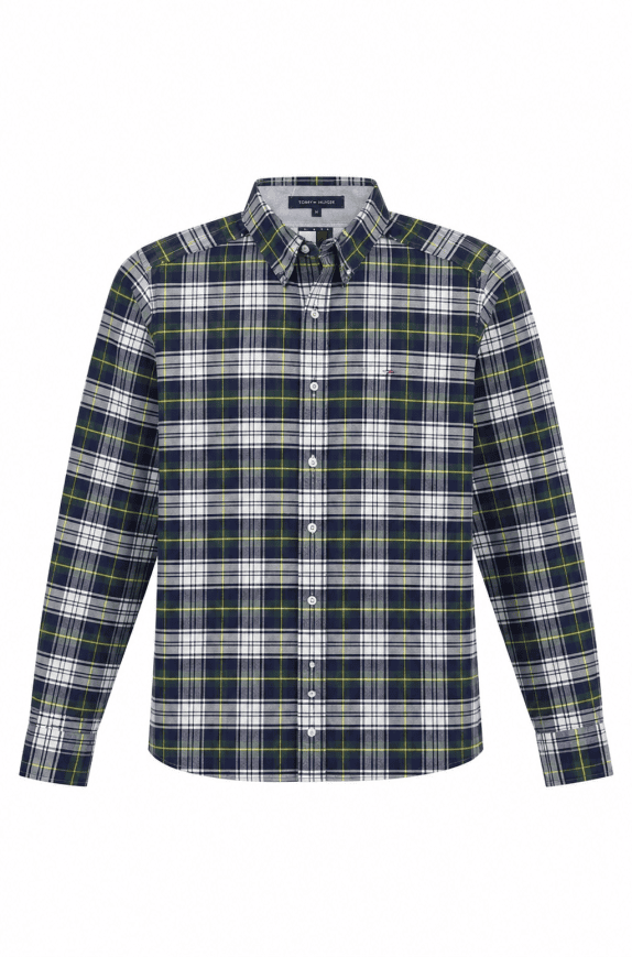 TOMMY HILFIGER CHECK SHIRT MULTICOLOUR MEN PRE OWNED S