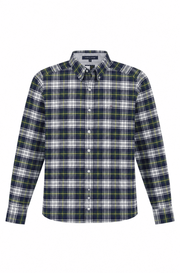 TOMMY HILFIGER CHECK SHIRT MULTICOLOUR MEN PRE OWNED S