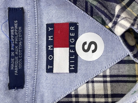 TOMMY HILFIGER CHECK SHIRT MULTICOLOUR MEN PRE OWNED S
