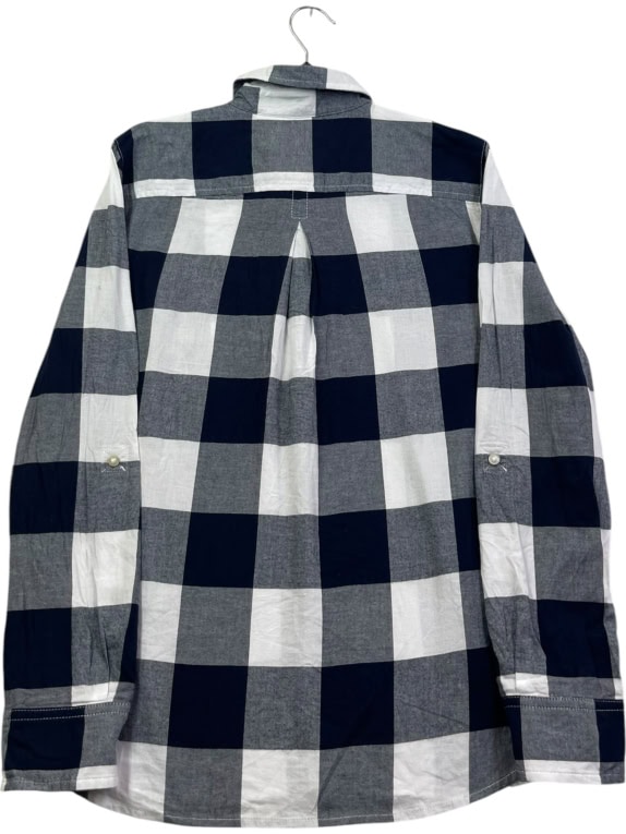TOMMY HILFIGER CAMICIA A QUADRI VINTAGE BLU DA DONNA M usata