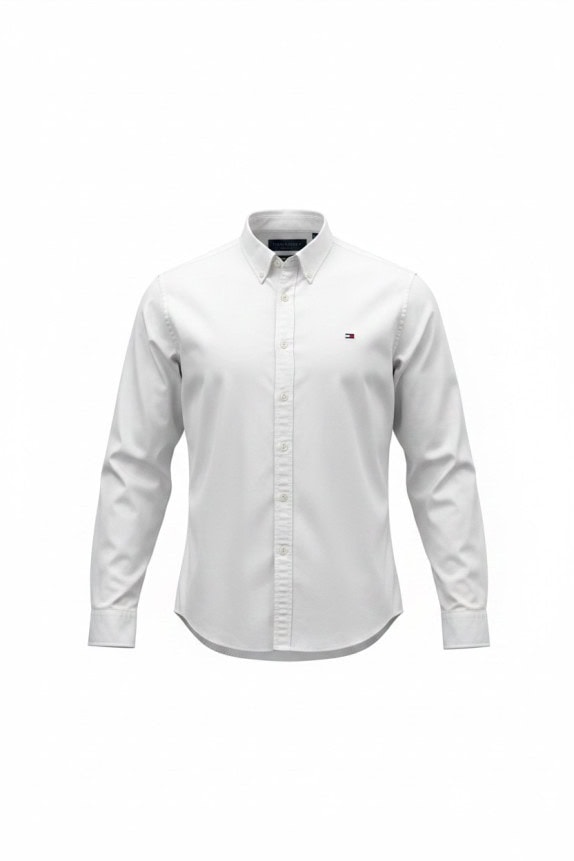 TOMMY HILFIGER ΠΟΥΚΑΜΙΣΟ ΚΛΑΣΙΚΟ ΛΕΥΚΟ ΑΝΤΡΙΚΟ PRE OWNED M