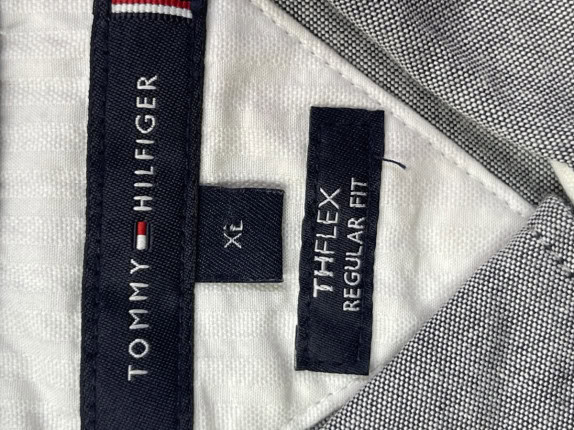 TOMMY HILFIGER ΠΟΥΚΑΜΙΣΟ ΜΙΝΙΜΑΛ ΓΚΡΙ ΑΝΤΡΙΚΟ PRE OWNED XL