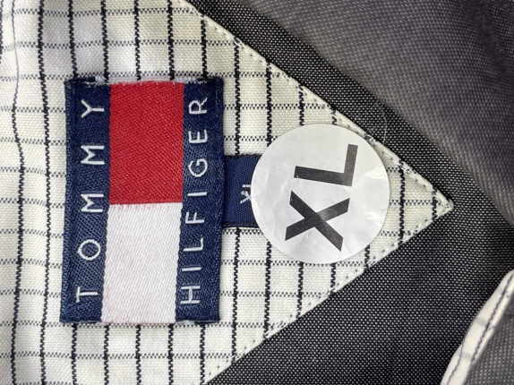1990S TOMMY HILFIGER ΠΟΥΚΑΜΙΣΟ MINIMAL ΓΚΡΙ ΑΝΤΡΙΚΟ PRE OWNED XL
